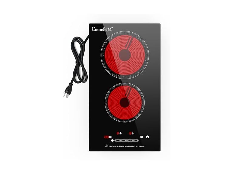 2 burner Electric Cooktop (Touch control)