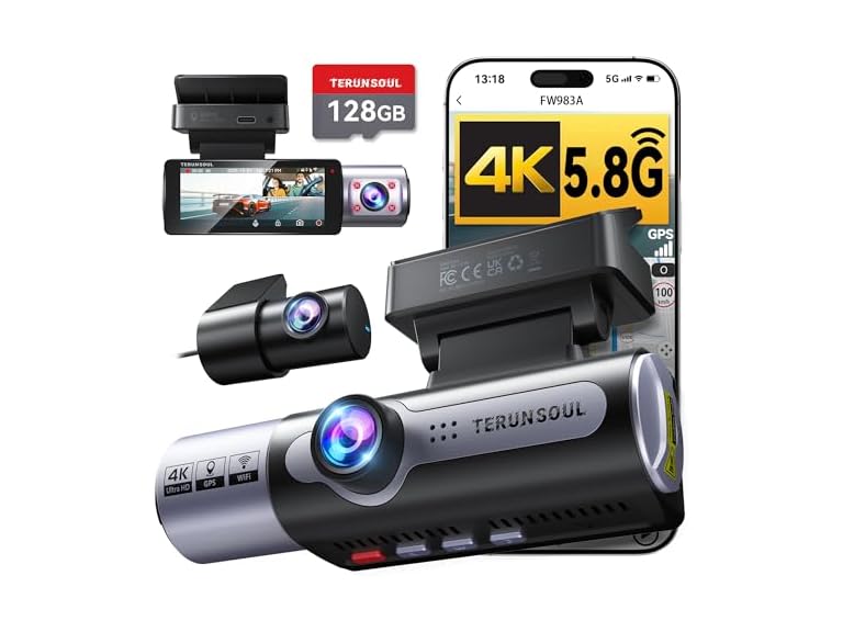 TERUNSOUl 4K Dash Cam