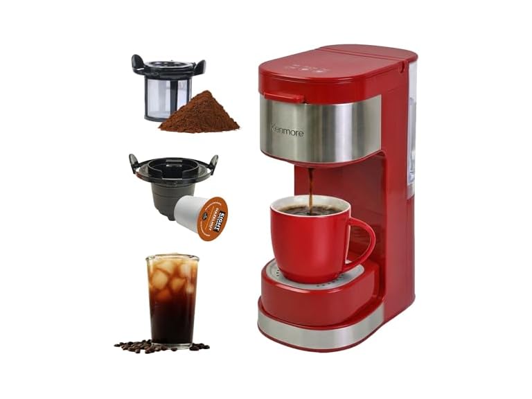 Kenmore Single Serve Coffee Maker Red