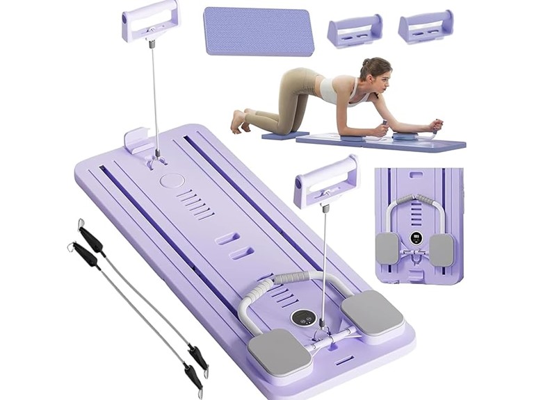 Portable Pilates Reformer Home Gym- Choose Color