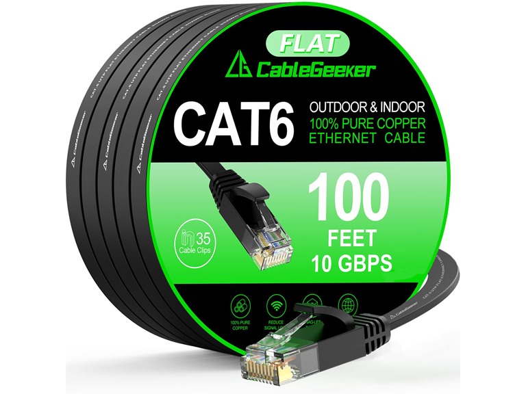 CableGeeker Cat 6 Ethernet Cable | 100ft
