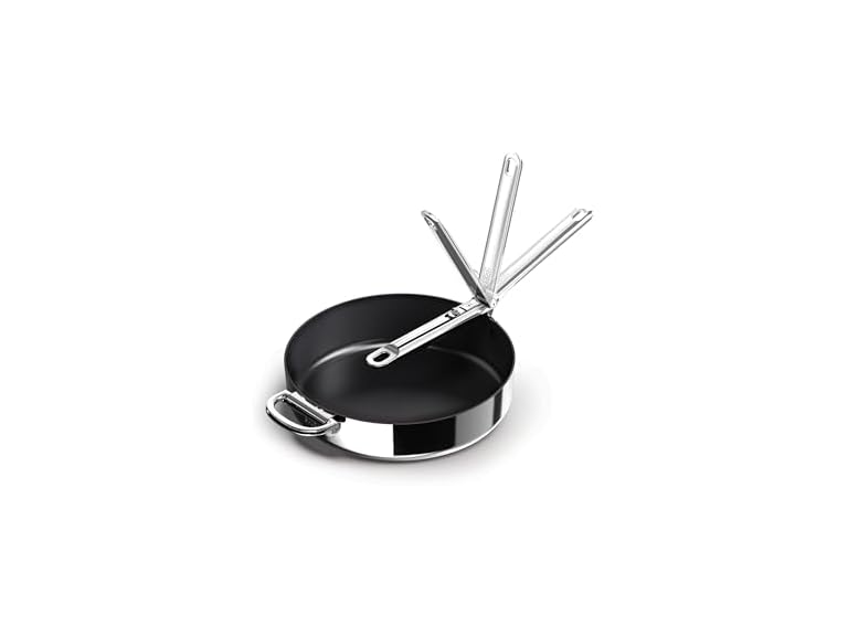 Joseph Space Steel 11" Nonstick Stainless-Steel Frying Pan
