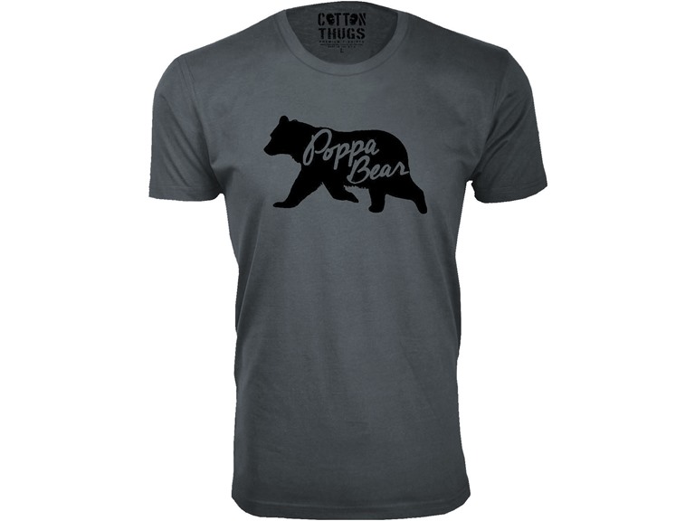 Poppa Bear Silhouette Dad T-Shirt