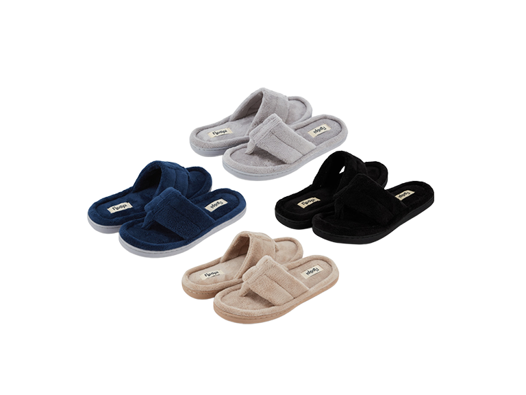 Floopi Womens French Terry Thong Slipper