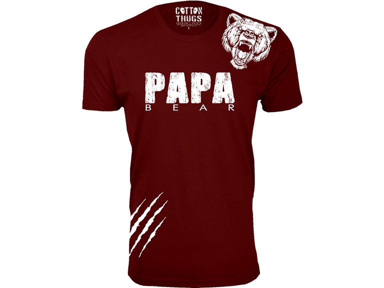 Papa Bear Scratch Father Day T-Shirt