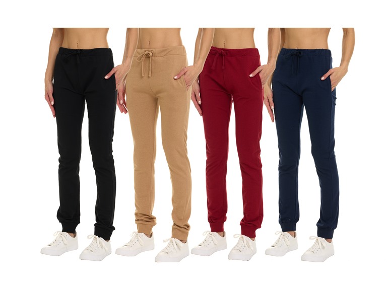 4 Pack Womens French Terry Joggers