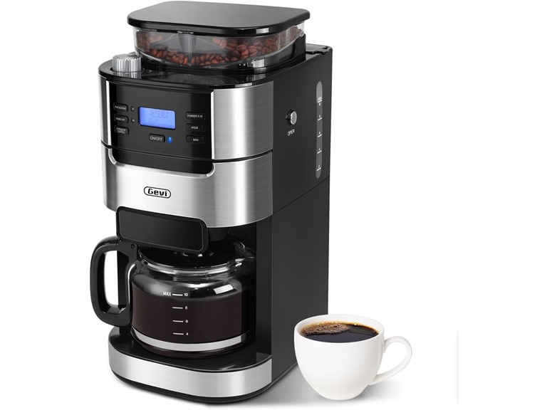 Gevi Coffee Maker with Built-in Grinder