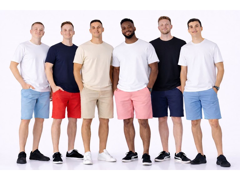 3Pk Asst Mens Slim Fit Chino Shorts