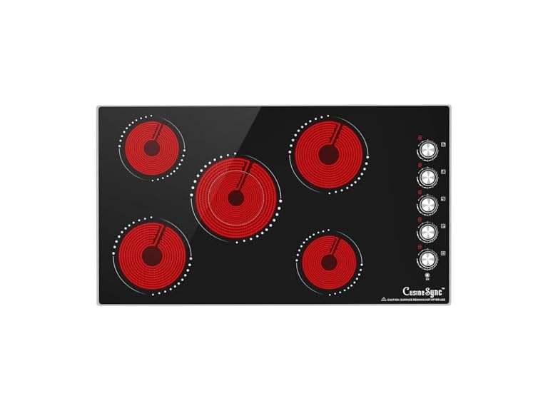 Cusinesync 36 Inch Electric Cooktop