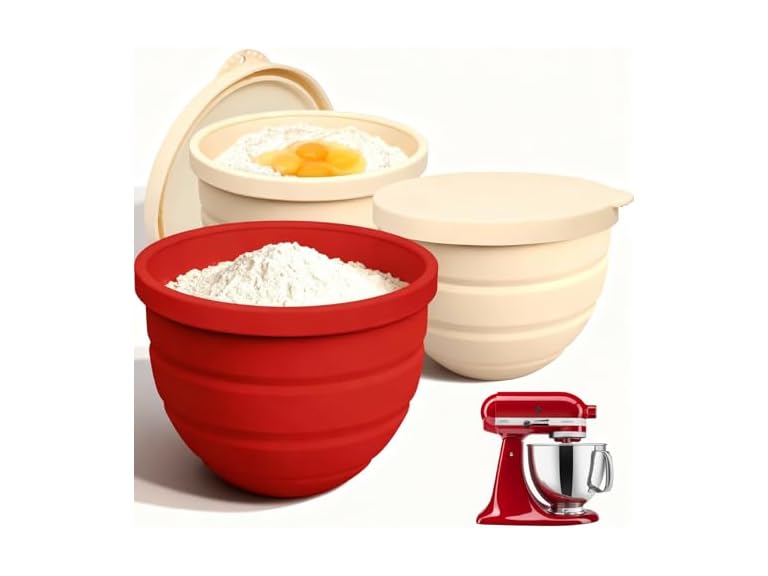 3 Pack Silicone Bowl Insert for Kitchen Aid