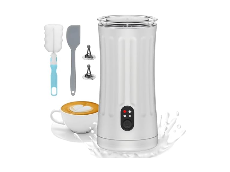 White 4-in-1 Milk Frother