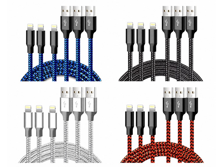 Braided Tangle-Free Lightning Cable