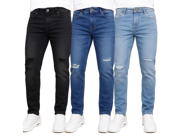 Men's Stretch Ripped Denim Jeans (30-42)