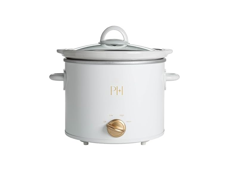 Paris Hilton 3.5-Quart Manual Slow Cooker White