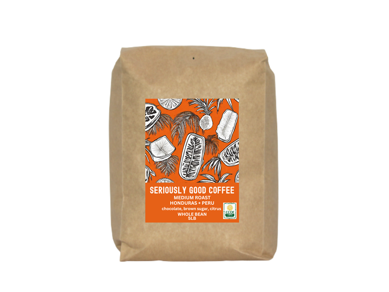 (5lbs) Five Star Coffee Roasters Seriously Good